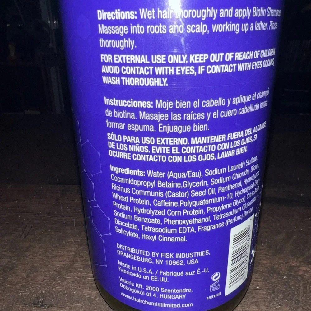 Biotin Pro-Growth Shampoo - Purple and Yellow - Picture 2 of 2